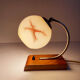 Table lamp art deco bauhaus, Vintage, 30s, Opaline Wood