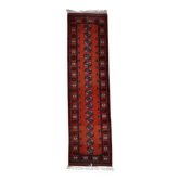 Tapis de couloir vintage ouzbek de Boukhara, fait main, 81 cm x 291 cm, années 1950 - 1С1154
