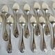 12 Silver-plated metal teaspoons 18 grs, Uniplat model