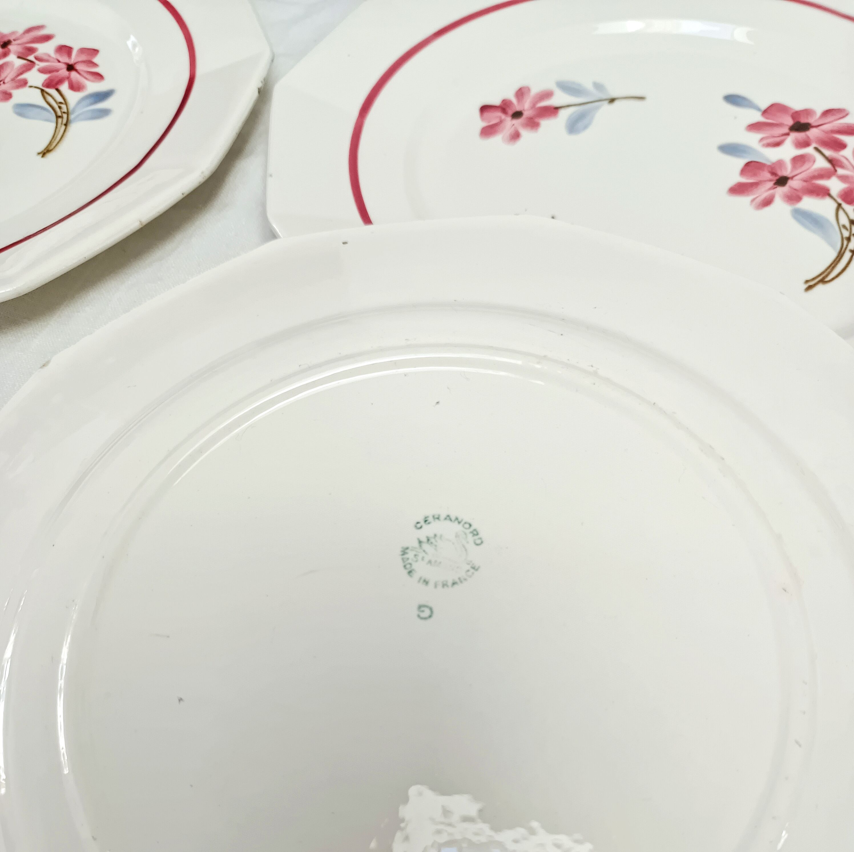 6 flat plates St-Amand Ceranord