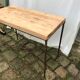 Table serves steel and beech office