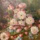 Old painting, still life, signed Monk, late nineteenth century early twentieth century
