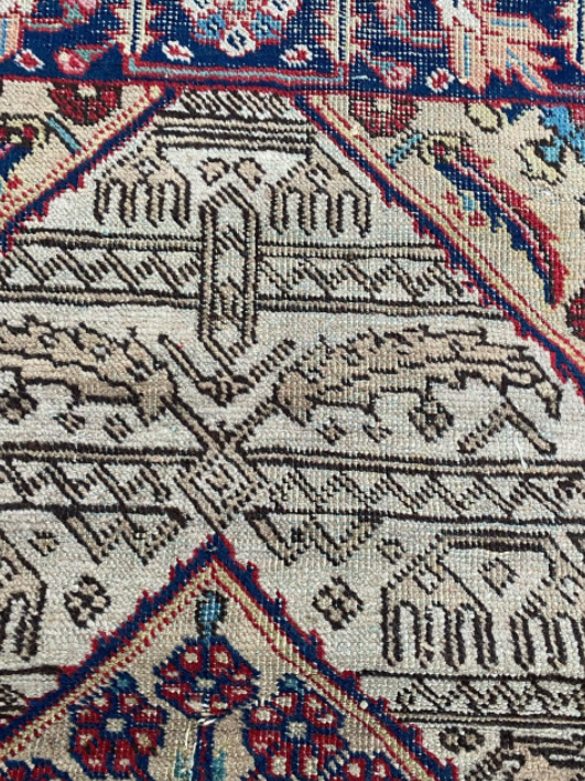 Antique Tabriz carpet 126x76cm