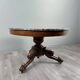 Carved wooden pedestal table with a marble top, Napoleon III period