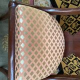 Empire style mahogany gondola chair