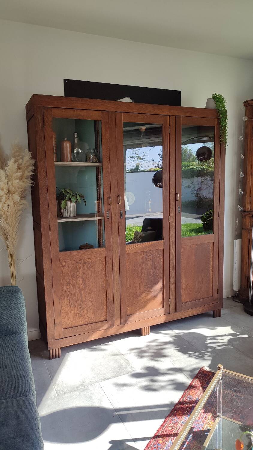 Glass-fronted Parisian wardrobe