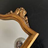 miroir mural en bois doré