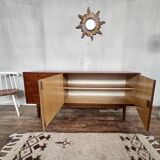 Teak row bobbin feet