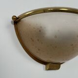 Vintage wall lights, brass and perspex, France, 1970.