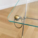 Coffee table by Maison Jansen with swan necks.