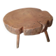 Table basse en orme massif