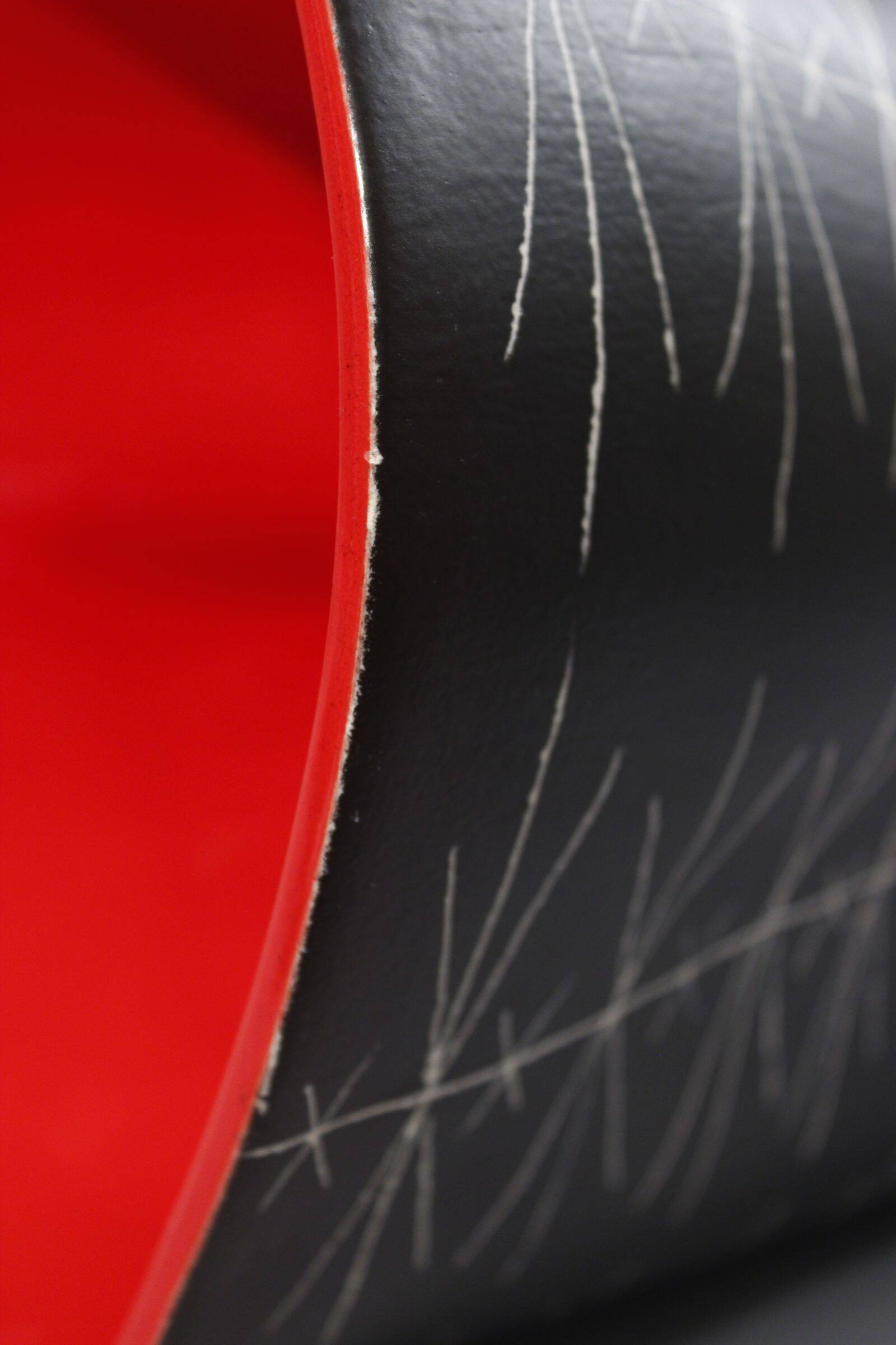 Jean de Lespinasse large vase no. 308 scarified decoration Nice 1950s