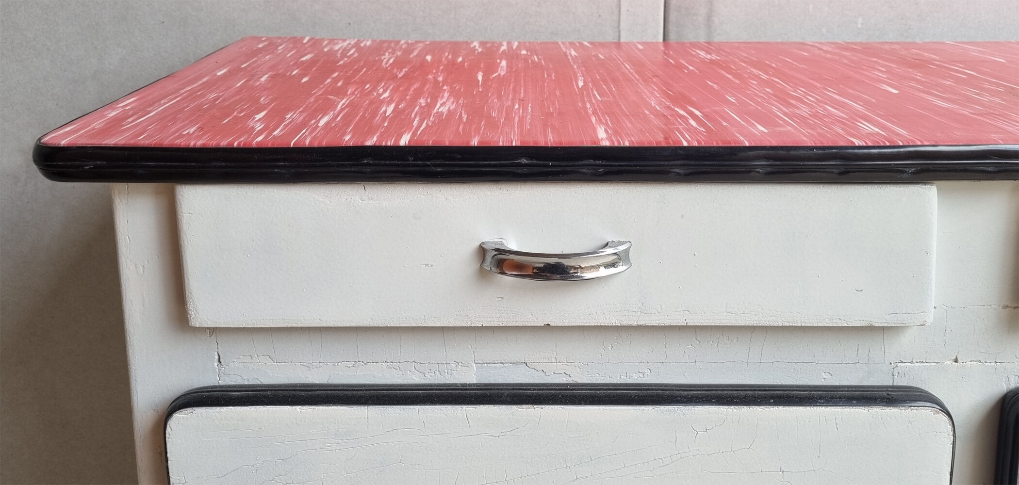 Low sideboard, vintage wood 50s