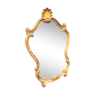 Golden baroque mirror