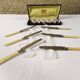 Coffret de 12 porte couteaux vintage