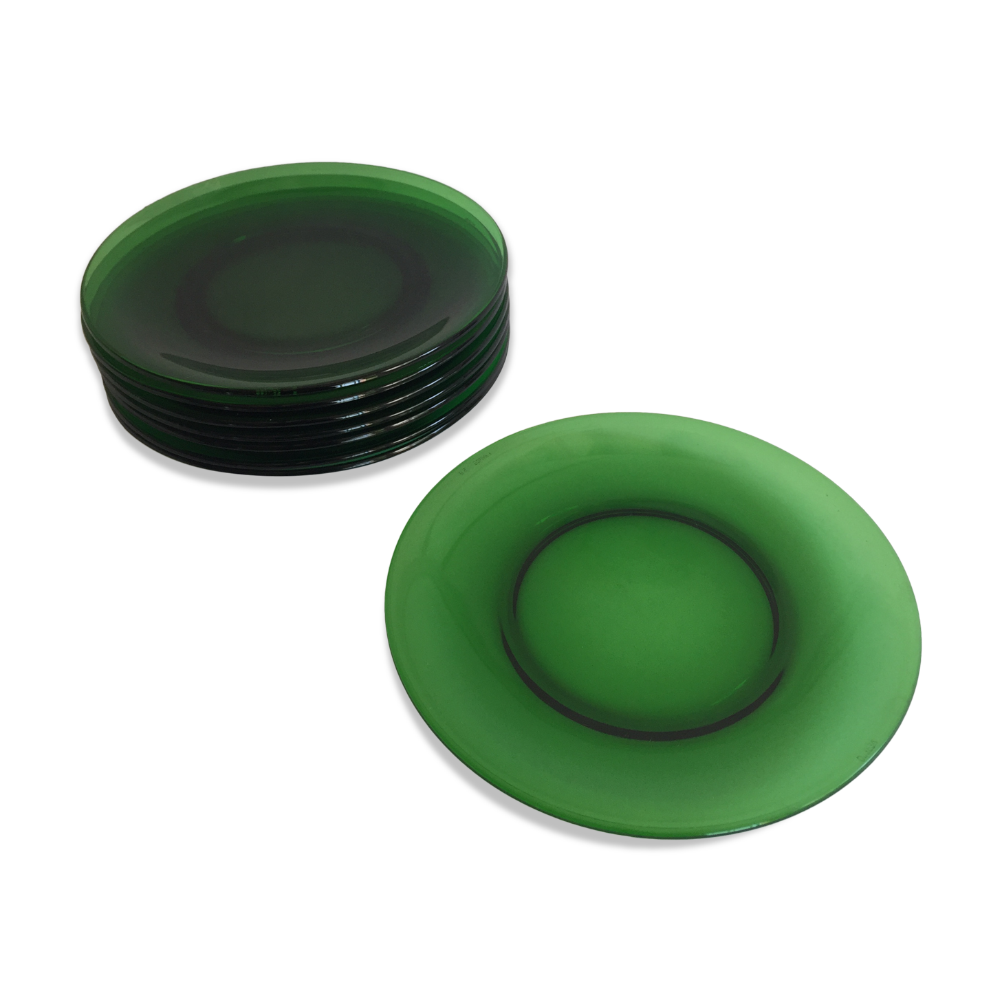 8 vintage dessert plates