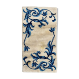 Cogolin carpet hand-knotted vintage France 128x70 cm