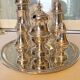 Exclusive 6-piece silver-plated spice service, classic Georgian style.
