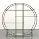 Bauhaus ronde en tubulaire chromé et verre