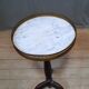 Small marble top pedestal table