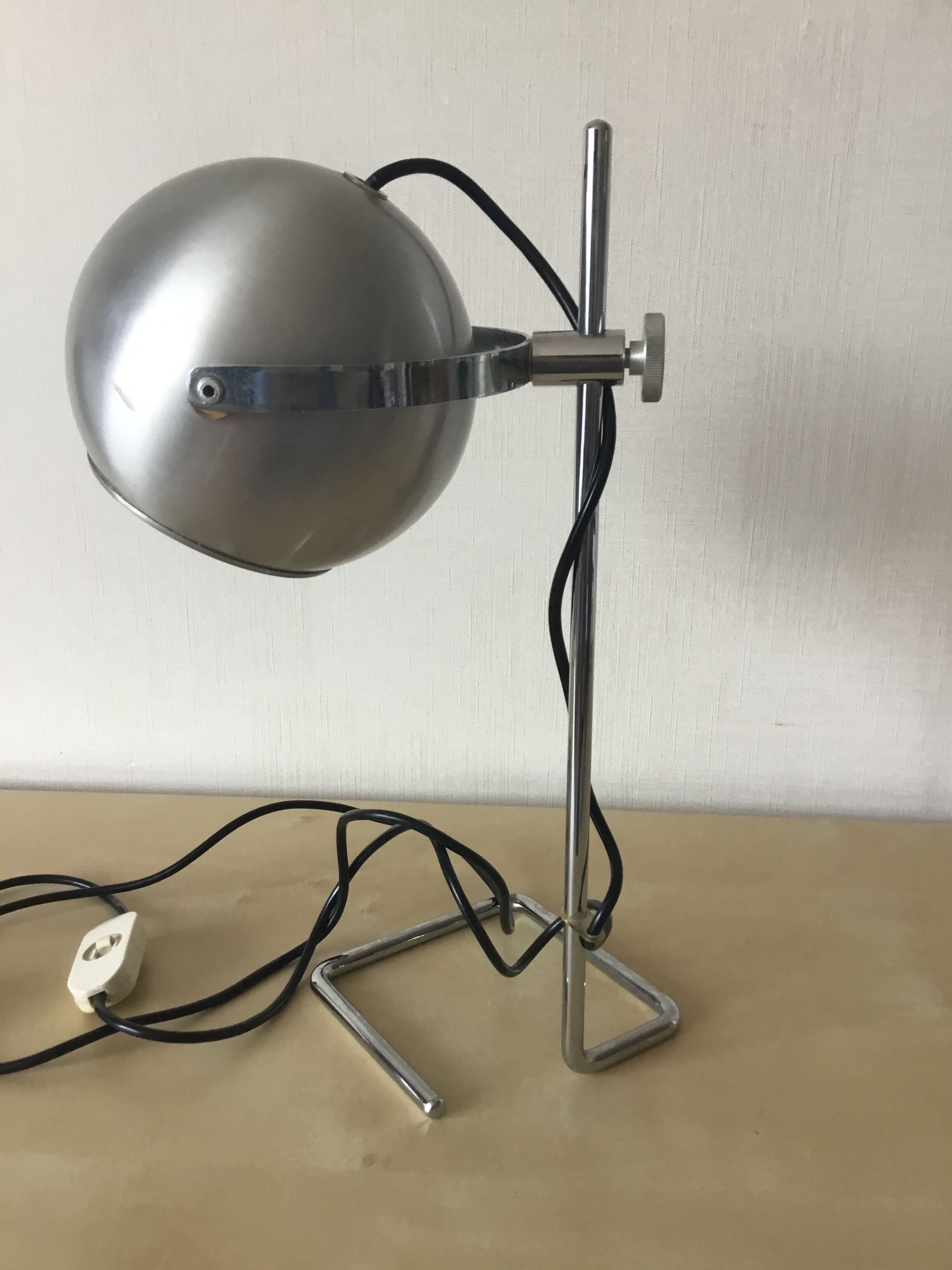 Lampe de bureau eye ball vintage