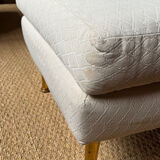 Paire de fauteuils et repose pied