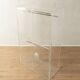Acrylic wardrobe, 1980s, custom-made, transparent