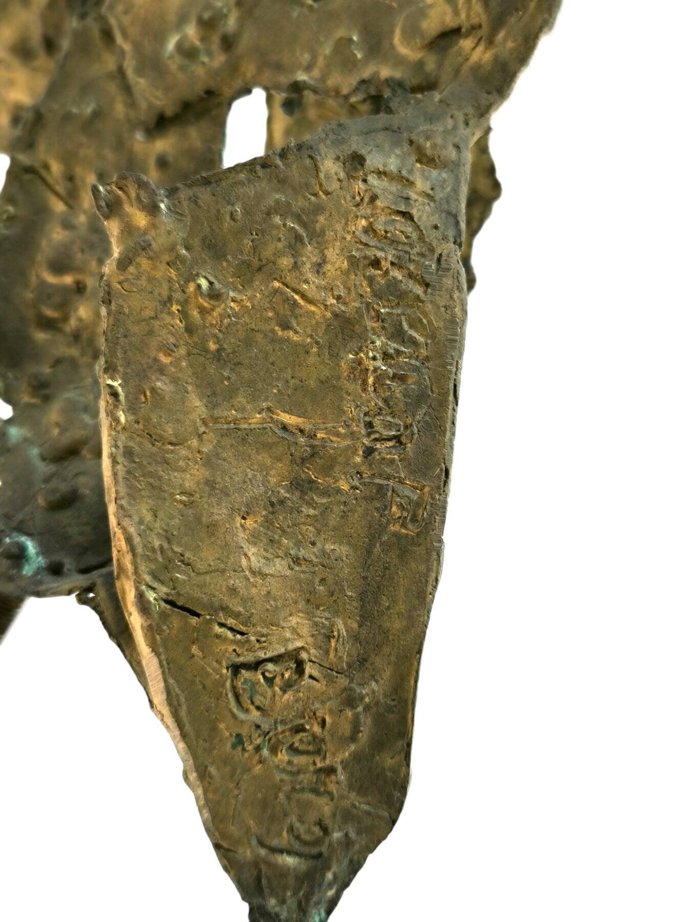 Statuette futuriste en bronze de Lorena Berg, années 1920