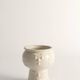 Scandinavian Modern White Porcelaine Face Vase by  Ancher Iversen, aida, Denmark