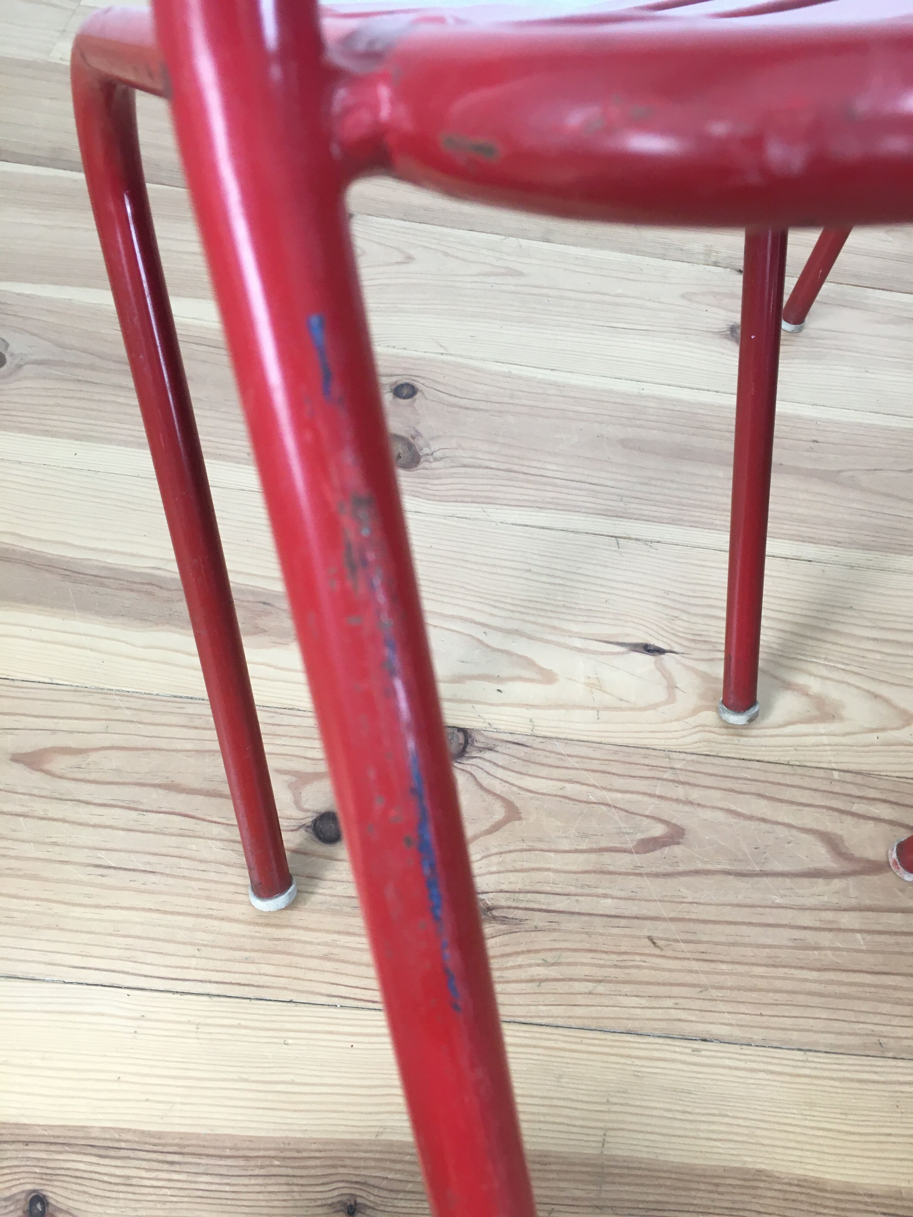 Set of 4 chairs bistro Tolix T2 industrial steel