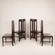 Chaises Ingram Low en bois de frêne au style de Glasgow de Charles Rennie Mackintosh pour Cass