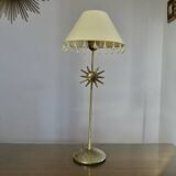 Lampe "soleil" en bronze années 80