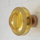 1 of 2 hand blown amber glass ceiling lights / redesign vintage wall lamps