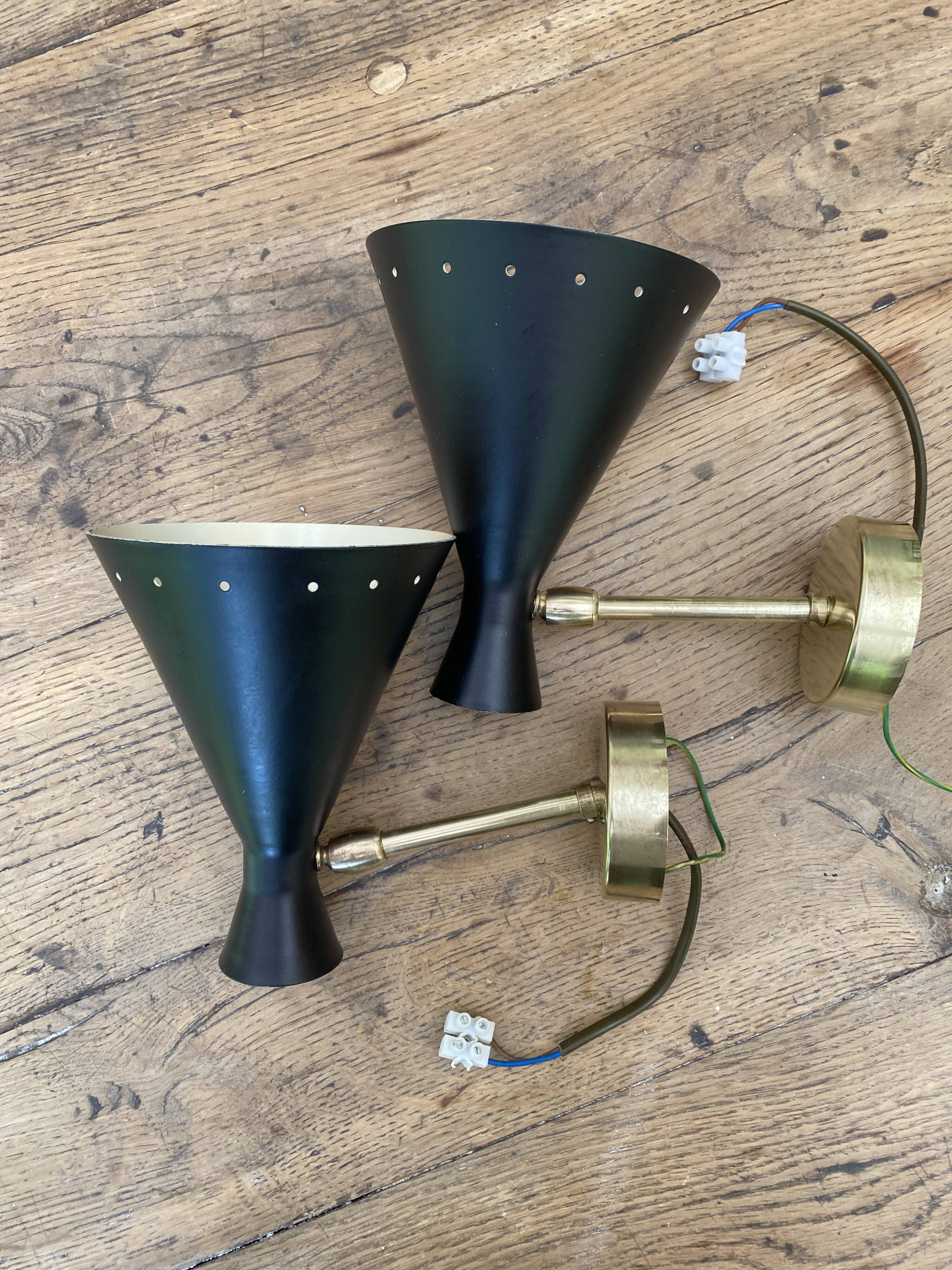 Pair of wall lights