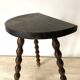 Tabouret Tripode demi cercle 55 cm