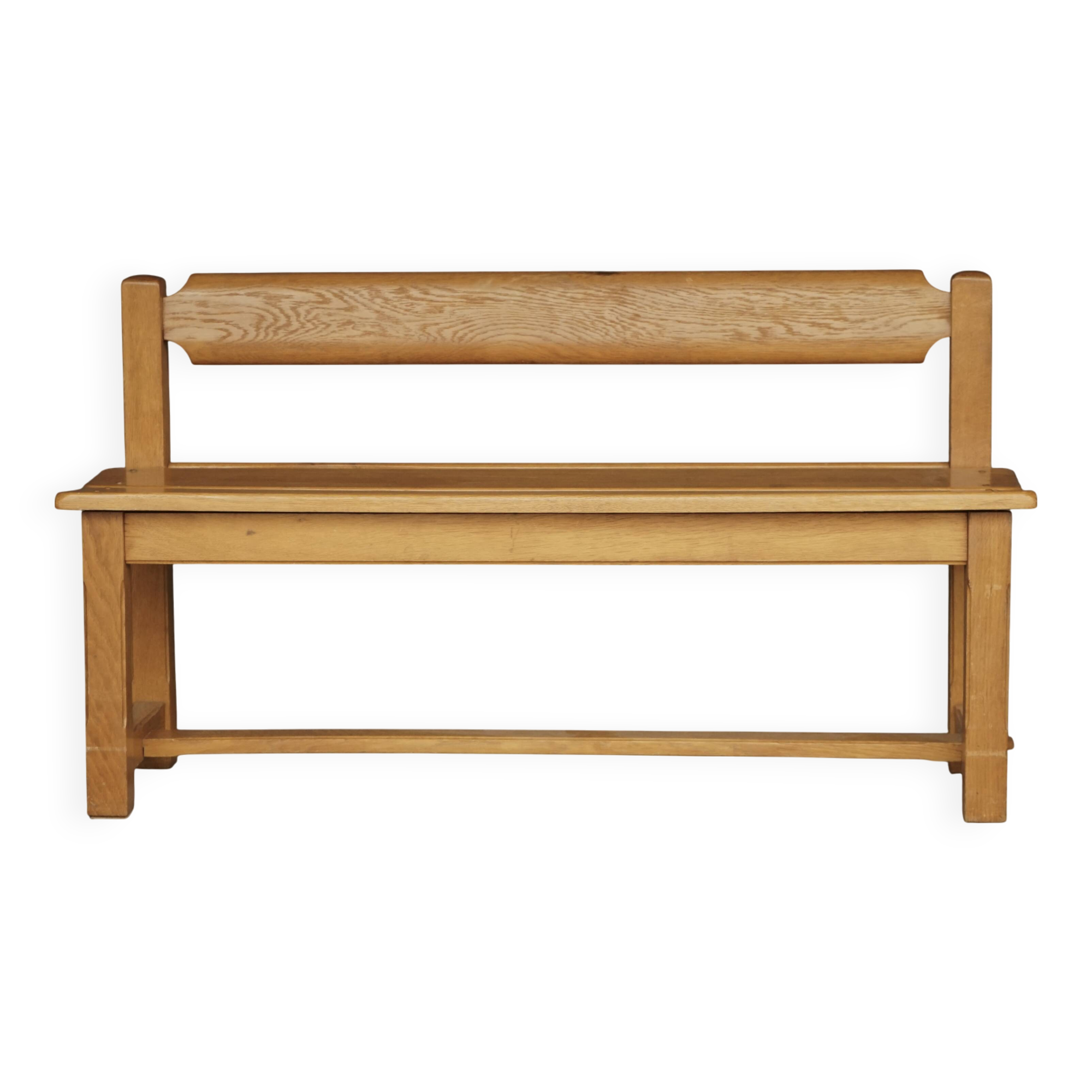 Vintage Rustic Wooden Oak Bench