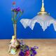 Suspension abat-jour vintage en verre dépoli
