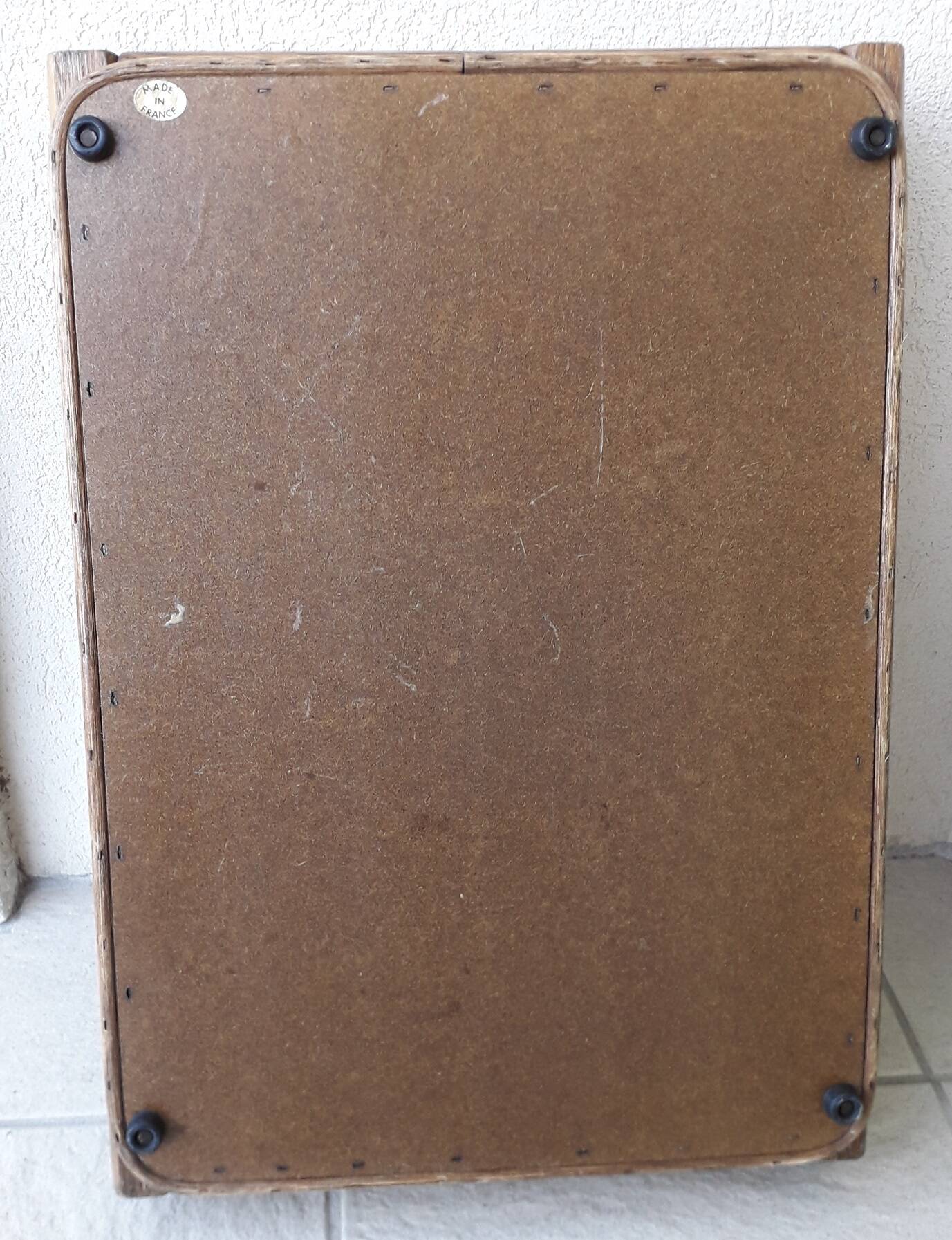 Wood and rattan tray