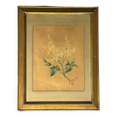 Aquarelle Eugène Calmant de 1873   22x 28 cms
