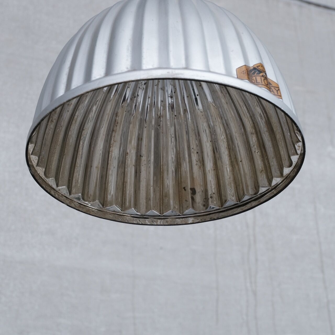 Antique english mercury glass 'helioray' pendants