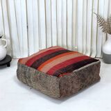 Moroccan kilim pouf