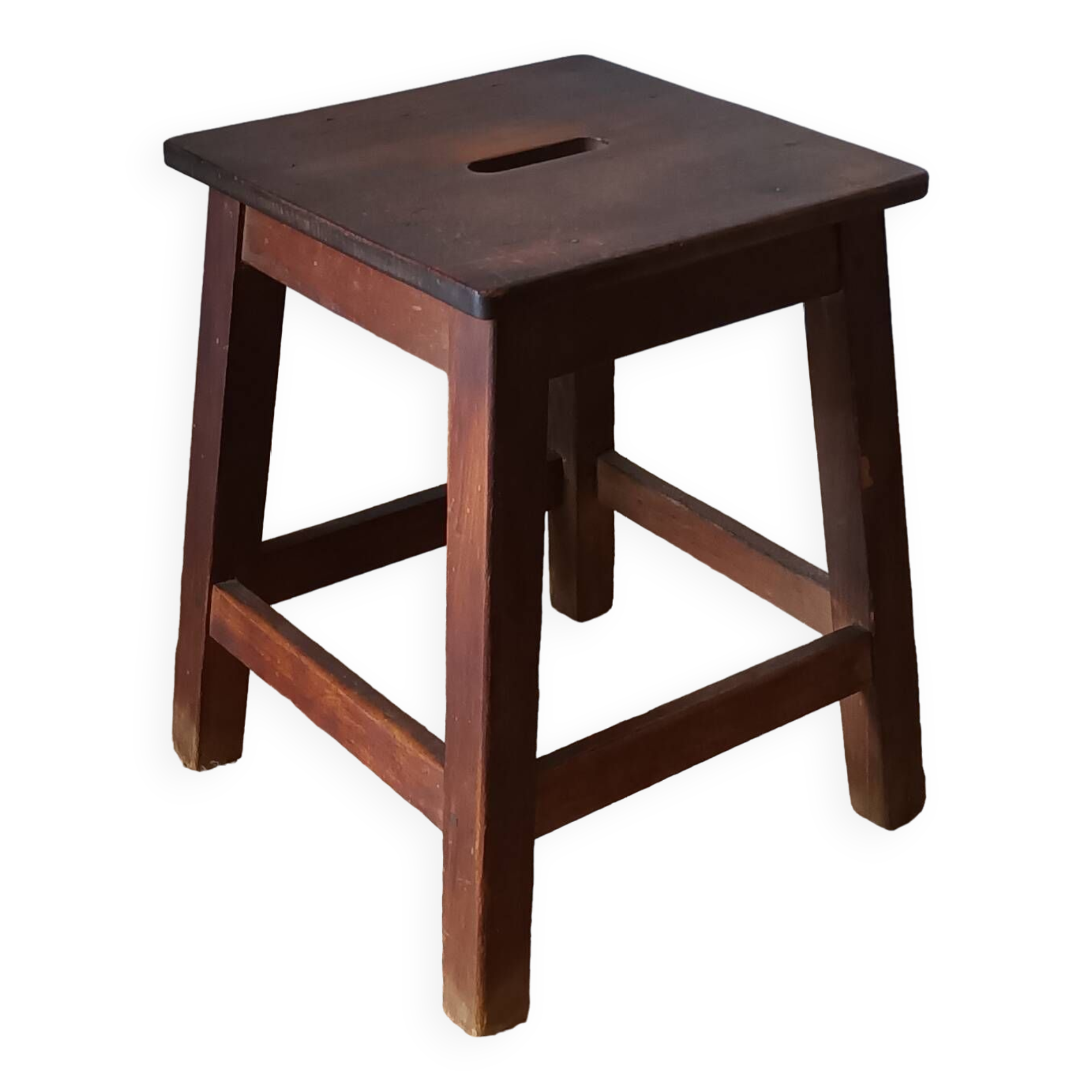 Country stool in old wood