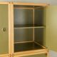 Four-piece Flötotto wardrobe system, 1970s, green, beech, HPL