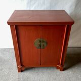 Chinese red lacquered cabinet