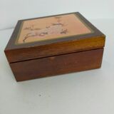 Asian wooden coaster in box