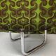 Vintage 1970s smoked glass chrome coffee table