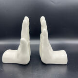 Vintage hand bookends