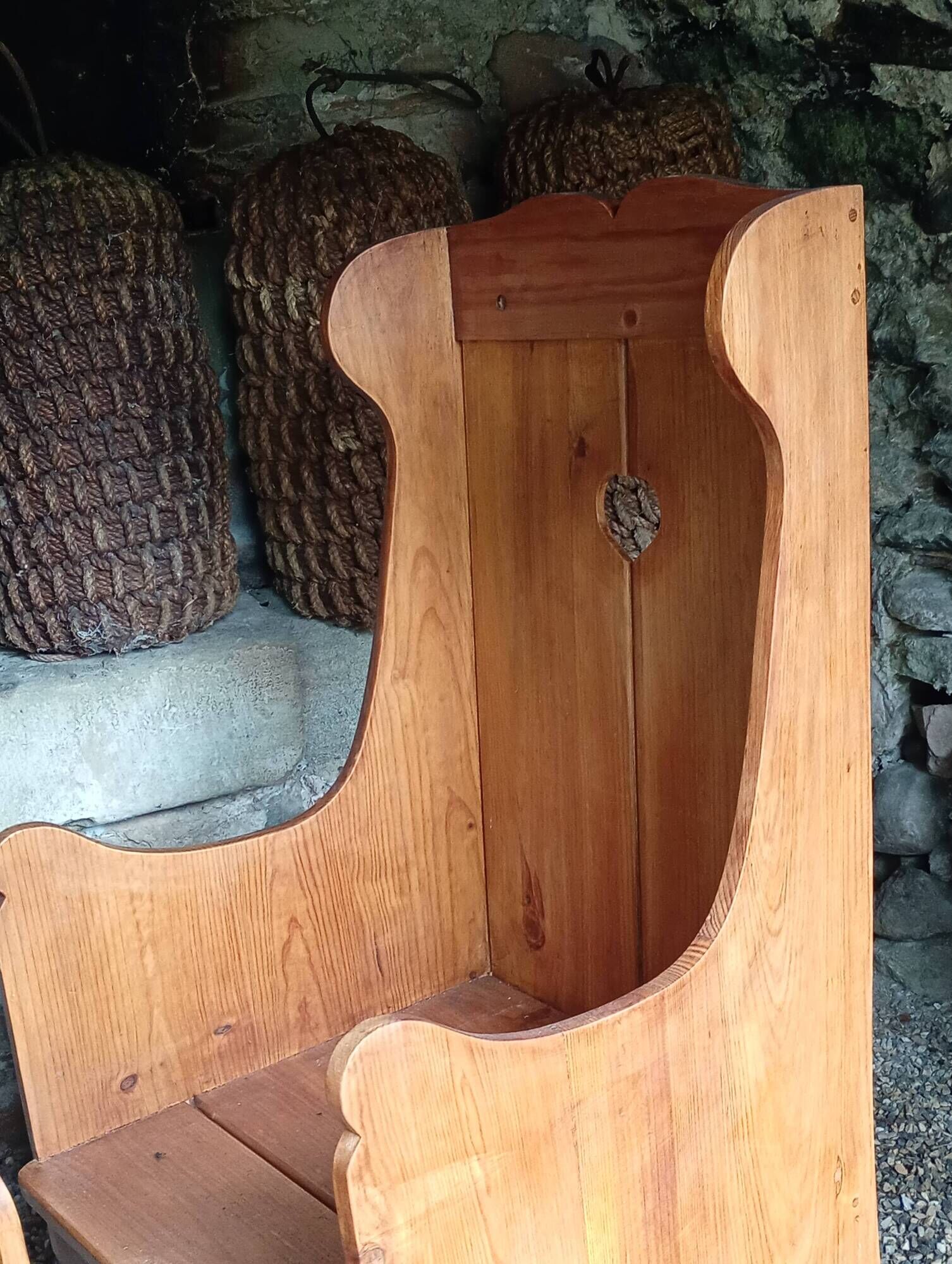 Pair of rustic armchairs