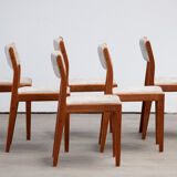 6 danish scandinavian chairs - teak & wool 1960