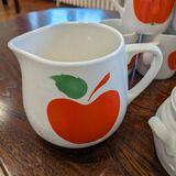 Granite mug, pitcher and sugar bowl set
